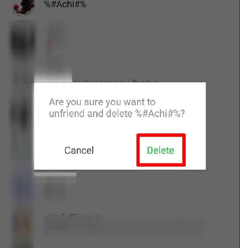 ลบรายชื่อเพื่อนใน Line