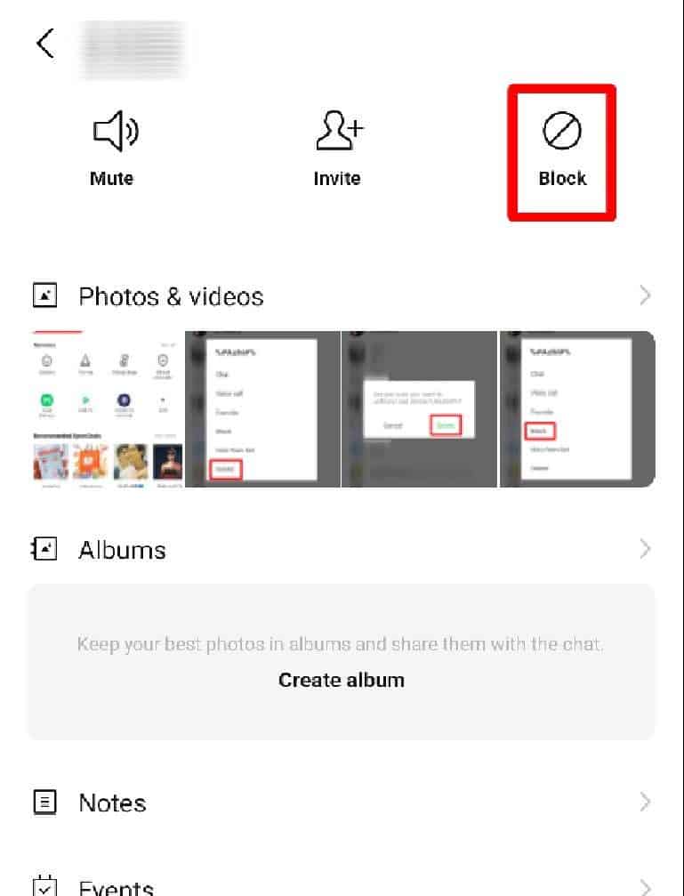 การบล็อกเพื่อนในไลน์2