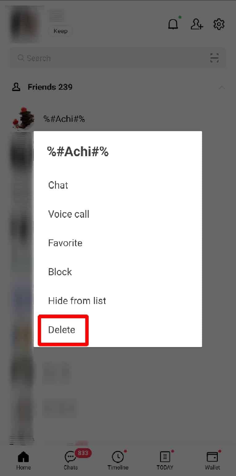 ลบเพื่อน2